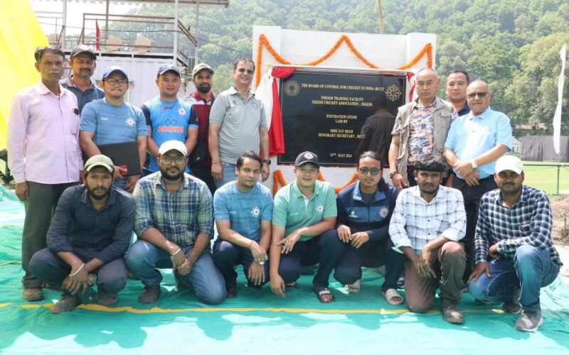 The Sikkim Cricket Association is thrilled to announce the laying of foundation stone for a state-of-the-art Indoor Cricket Facility at Mining