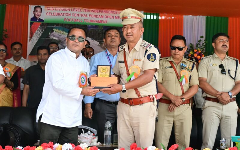 Mr LB Das, MLA cum Advisor for LR&DM, IT, and IPR, graces the 78th Independence Day Celebration at Central Pendam.