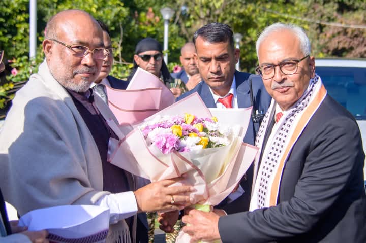 मणिपूरले गर्‍यो नव नियुक्त राज्यपाललाई स्वागत