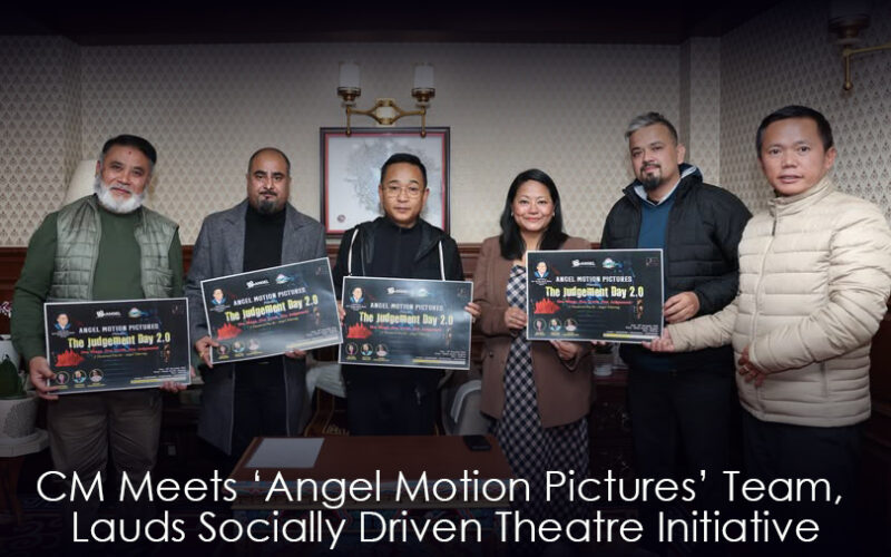 मुख्यमन्त्री पी.एस. गोलेद्वारा ‘एन्जेल मोशन पिक्चर्स’ टोलीसँग भेट, सामाजिक संदेशयुक्त नाटकको प्रशंसा