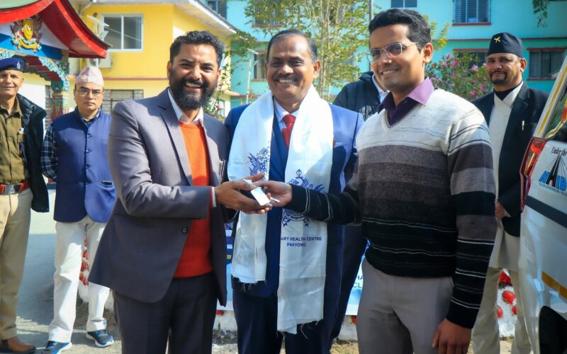 Pakyong PHC Gets New Ambulance under NHIDCL CSR Initiative