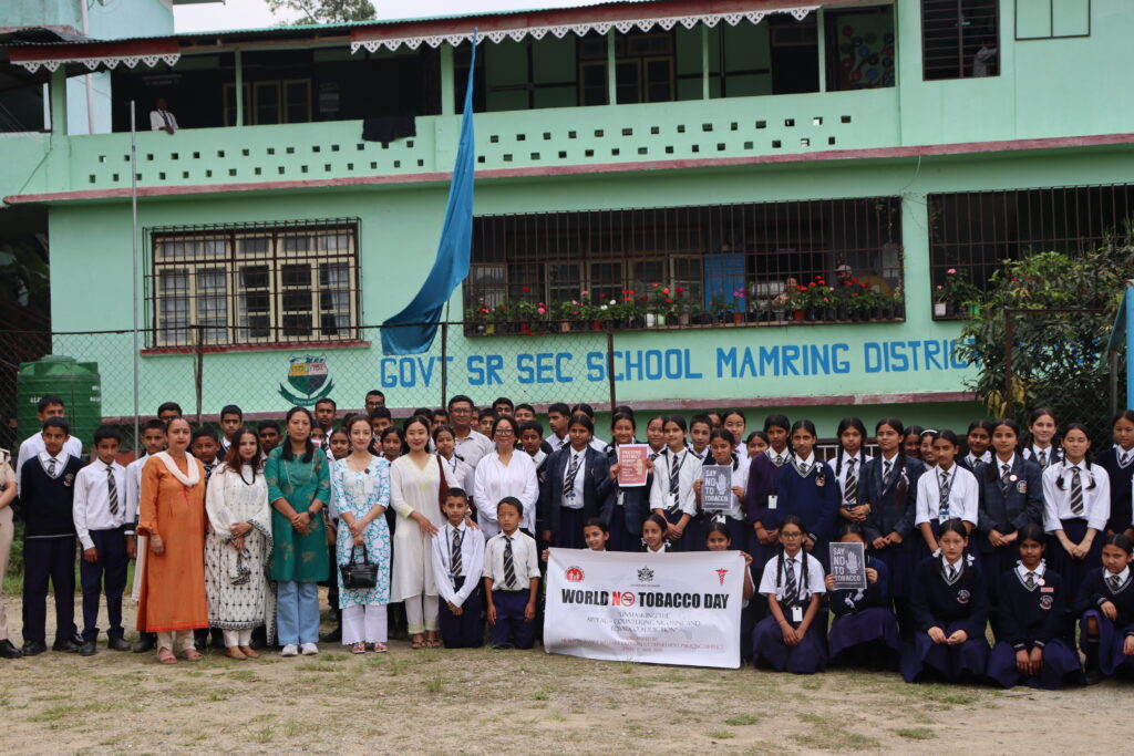 World No Tobacco Day 2026 Observed at Mamring Senior Secondary School with COTPA Enforcement Drive